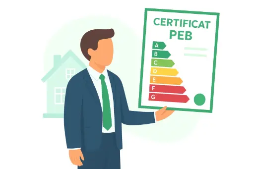 Certificat PEB (Studio et appartement de moins de 50m², non, Flexible sur le RDV / moins de 30 minutes, oui)