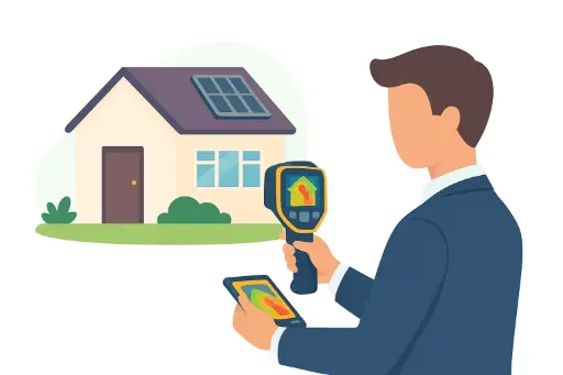 Inspection par caméra thermique